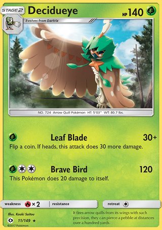 Pokémon - Decidueye - 11/149 Pokémon - Decidueye - 11/149