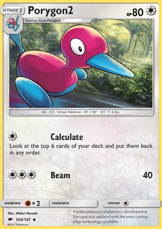 Pokémon - Porygon2 - 104/147 Pokémon - Porygon2 - 104/147